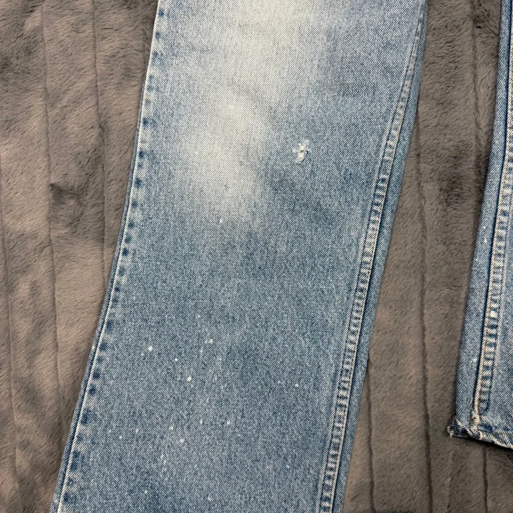 Levis Orange Tab Jeans Mens 33x26.5 Light Blue Vintage Straight Leg Distressed